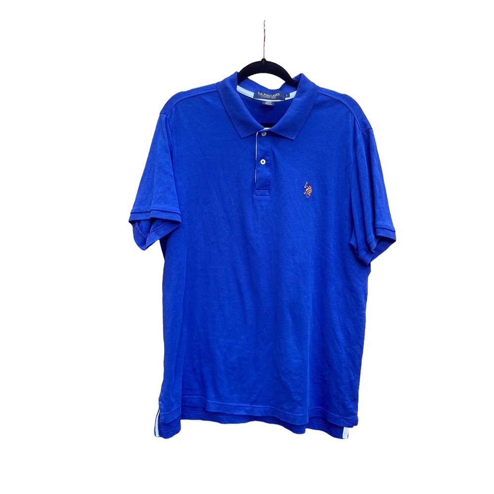 U.S. Polo Assn Luxury Feel Royal Blue Polo 100% Cotton Classic USPA Golf Shirt